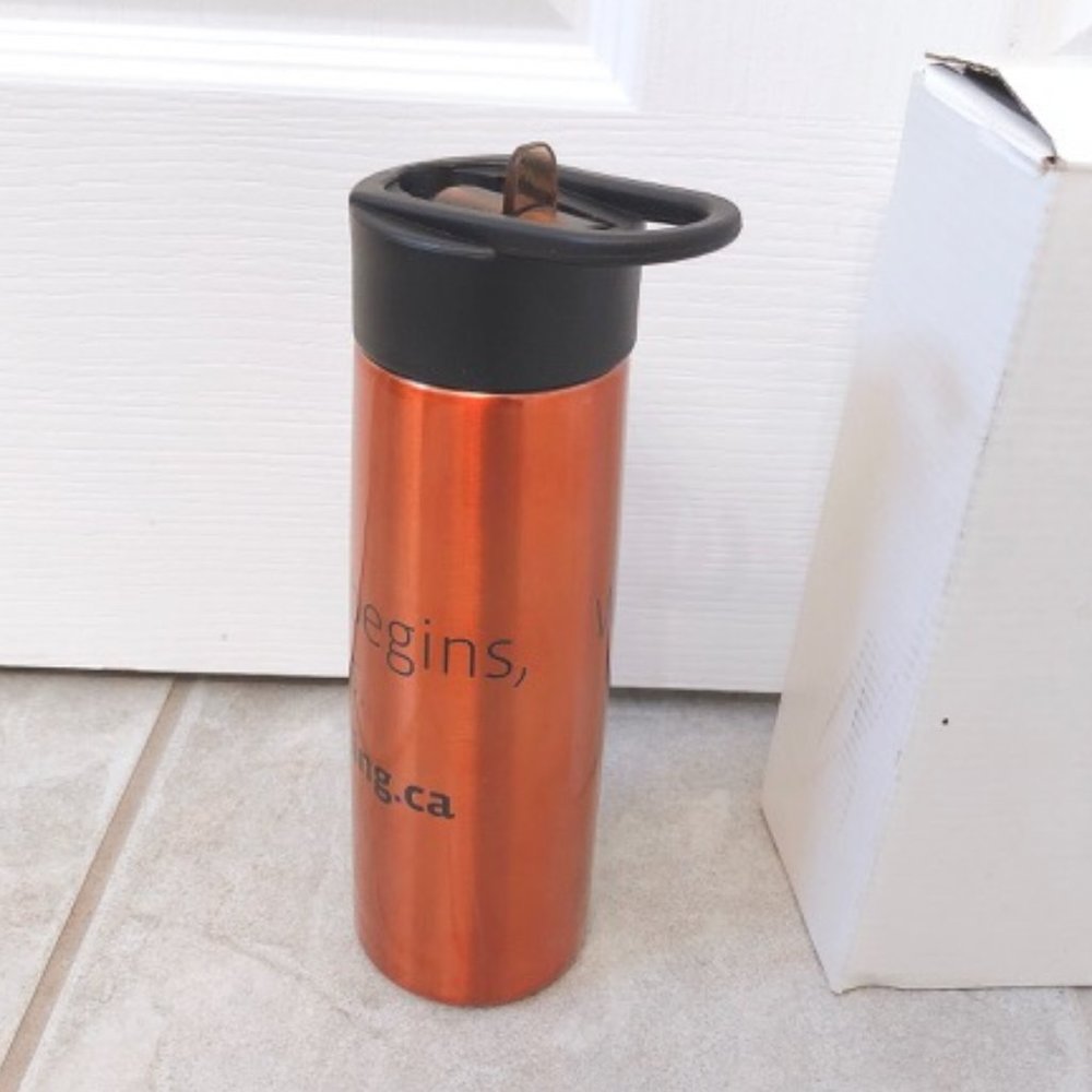 NEW IN BOX Water Bottle Orange